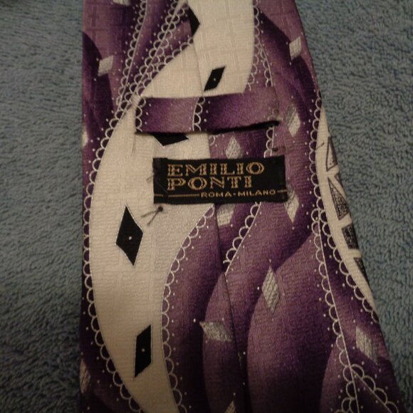 ITALY EMILLO PONTI RETRO Mens Tie - Picture 2 of 4